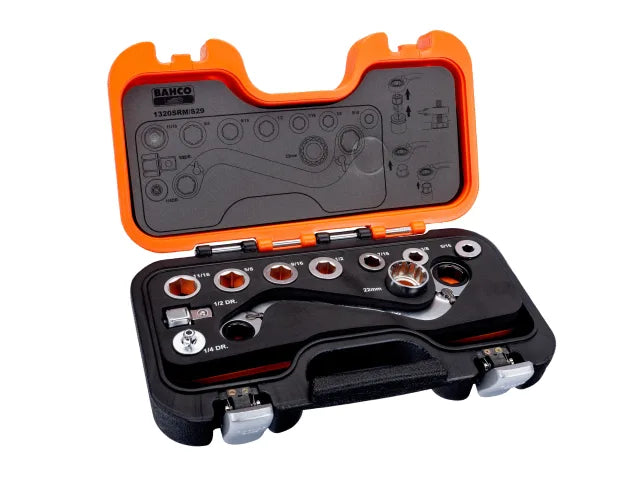 Bahco S Type Ratchet Ring Wrench & Adaptor Set, 29 Piece – – Now available at MTN Shop UK. - imagen 2