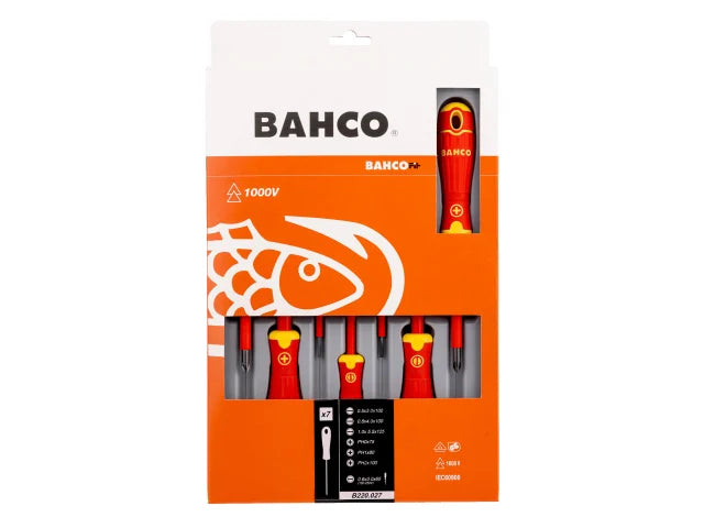 Bahco B220.027 BAHCOFIT Insulated Screwdriver Set, 7 Piece – – Now available at MTN Shop UK. - imagen 3