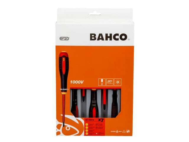 Bahco BE-9887S ERGO™ VDE Insulated Screwdriver Set, 7 Piece – – Now available at MTN Shop UK. - imagen 3