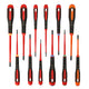 Bahco BE-9878SL ERGO™ Slim VDE Insulated Screwdriver Set, 12 Piece