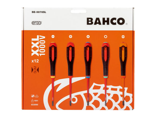Bahco BE-9878SL ERGO™ Slim VDE Insulated Screwdriver Set, 12 Piece – – Now available at MTN Shop UK.