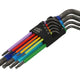 Bahco C1997LM/9P Metric Long Ball End Coloured Hex L-Key Set, 9 Piece