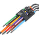 Bahco C1997TORX/9P Long TORX® Coloured L-Key Set, 9 Piece