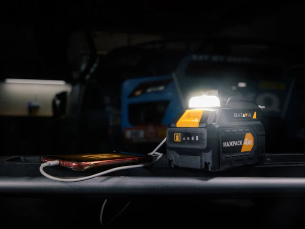 Batavia Battery USB Charging Adapter & Flashlight 18V – – Now available at MTN Shop UK.