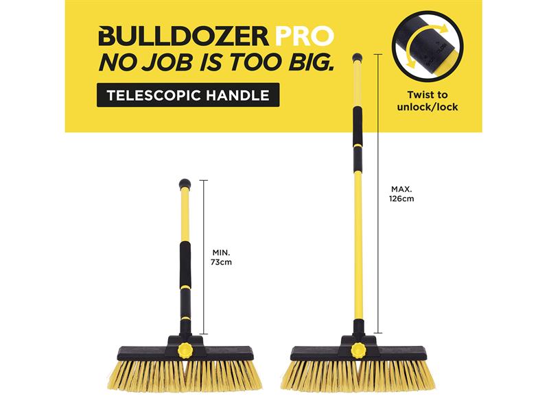 Bulldozer Heavy-duty Broom Clipped with Handle 600mm (24in) - imagen 5