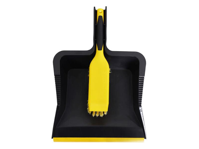 Bulldozer Heavy-duty Dustpan and Brush Set