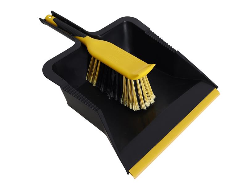 Bulldozer Heavy-duty Dustpan and Brush Set - imagen 2