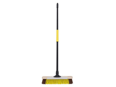 Bulldozer Heavy-duty Utility Broom with Metal Scraper 380mm (15in)