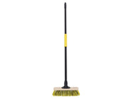 Bulldozer Stiff Dual PET Wooden Broom with Metal Handle 279mm (11in)