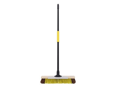 Bulldozer Dual Fill Bass/PET Broom with Metal Scraper 457mm (18in)