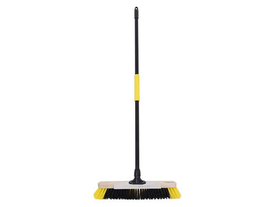 Bulldozer Dual Fill Soft PET Broom with Metal Scraper 457mm (18in)