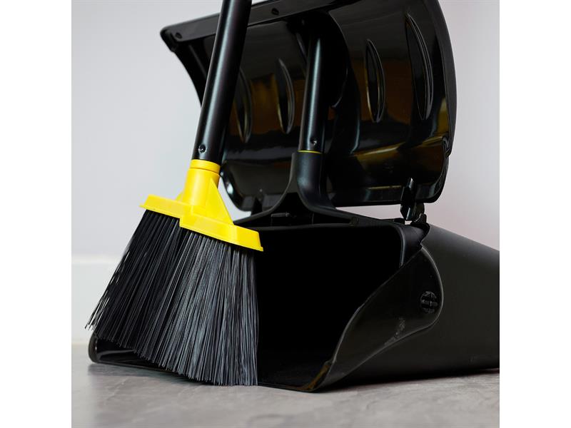 Bulldozer Heavy-duty Long Handled Dustpan and Brush Set - imagen 2