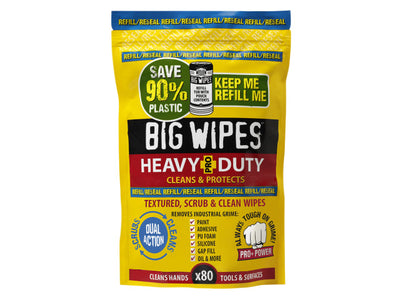 Big Wipes Heavy-Duty Pro+ Antiviral Wipes (Refill Pouch 80 Wipes) – – Now available at MTN Shop UK.