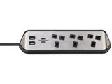Brennenstuhl estilo Corner Extension Lead 240V 3-Gang 13A Black 2m – – Now available at MTN Shop UK.