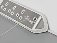 Brennenstuhl estilo Corner Extension Lead 240V 3-Gang 13A White 2m – – Now available at MTN Shop UK. - imagen 4