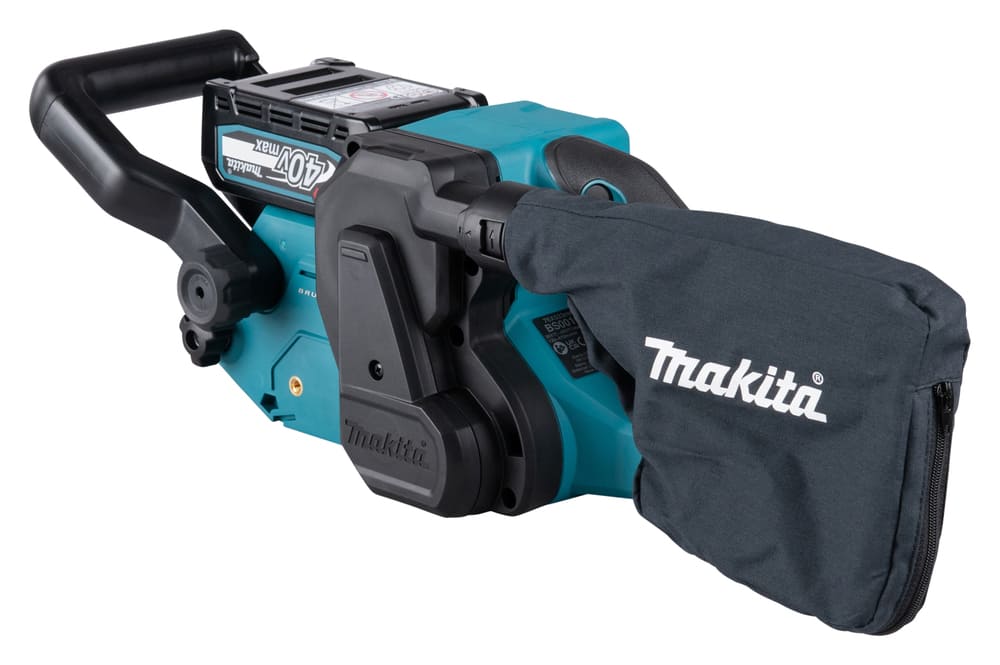 Makita - Makita BS001GZ01 XGT® 40Vmax BL Sander 40V Bare Unit - Makita cordless dust collector, teal and black design. - imagen 17