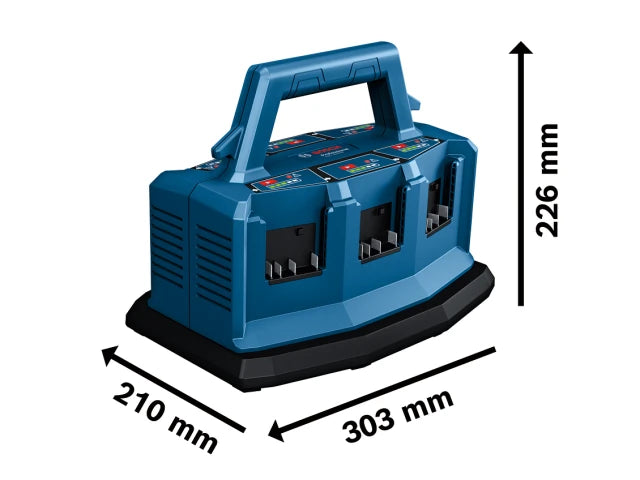 Bosch GAL 18V6-80 Professional 6 Port Fast Charger 18V – – Now available at MTN Shop UK. - imagen 2