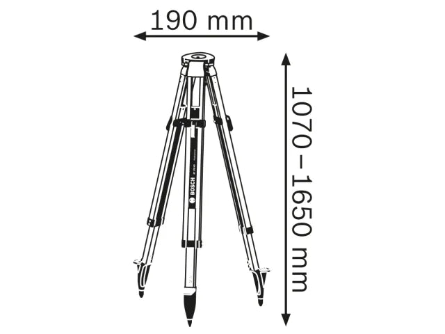 Bosch BT 170 HD Professional Building Tripod – – Now available at MTN Shop UK. - imagen 2