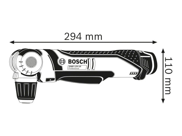 Bosch GWB 12V-10 Professional Angle Drill 12V Bare Unit – – Now available at MTN Shop UK. - imagen 3