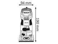 Bosch GKF 600 Professional Palm Router 600W 240V – – Now available at MTN Shop UK. - imagen 3