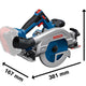 Bosch GKS 18V-57-2 GX Professional Circular Saw 18V Bare Unit