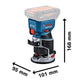 Bosch GKF 18V-8 Professional Cordless Palm Router 18V Bare Unit