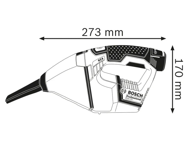 Bosch GAS 12V Professional Handheld Vacuum 12V Bare Unit – – Now available at MTN Shop UK. - imagen 2