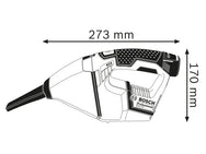 Bosch GAS 12V Professional Handheld Vacuum 12V Bare Unit – – Now available at MTN Shop UK. - imagen 2