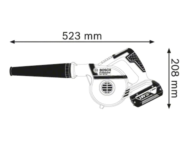 Bosch GBL 18V-120 Professional Blower 18V Bare Unit – – Now available at MTN Shop UK. - imagen 2