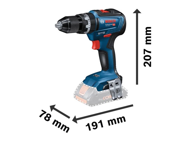 Bosch GSB 18V-55 Professional Combi Drill 18V Bare Unit – – Now available at MTN Shop UK. - imagen 2