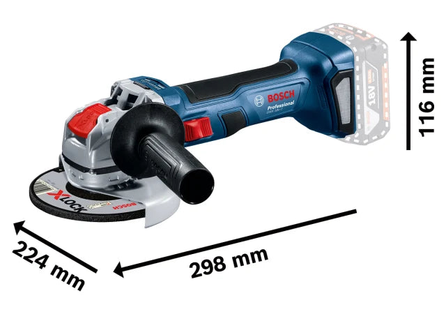 Bosch GWX 18V-7 Professional X-LOCK Angle Grinder 115mm 18V Bare Unit – – Now available at MTN Shop UK. - imagen 2