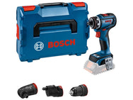 Bosch GSR 18V-90 FC Pro FlexiClick Drill Driver + 3 Attachments in Case 18V Bare Unit – – Now available at MTN Shop UK.