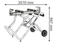 Bosch GTA 2500 W Professional Mitre Saw Stand – – Now available at MTN Shop UK. - imagen 2