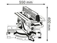 Bosch GTM 12 JL Professional Combination Saw 1800W 240V – – Now available at MTN Shop UK. - imagen 2