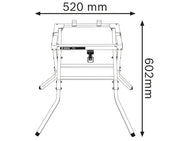 Bosch GTA 600 Professional Saw Stand – – Now available at MTN Shop UK. - imagen 2