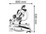 Bosch GCM 12 SDE Professional Sliding Mitre Saw 1450W 110V – – Now available at MTN Shop UK. - imagen 2