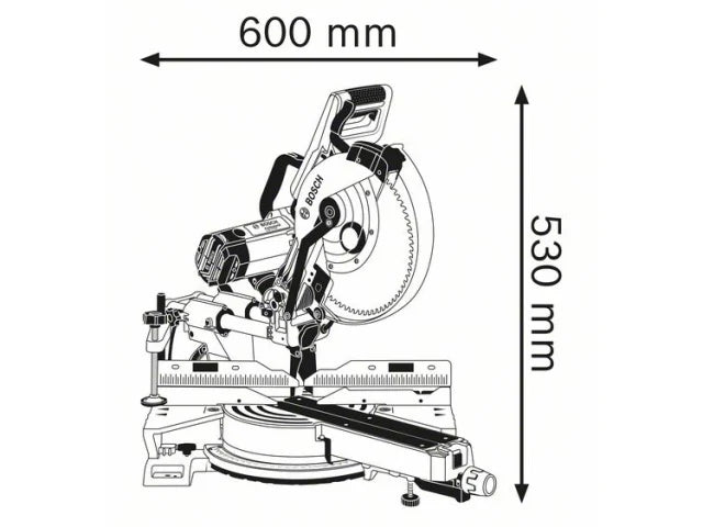 Bosch GCM 12 SDE Professional Sliding Mitre Saw 1450W 240V – – Now available at MTN Shop UK. - imagen 2