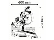 Bosch GCM 12 SDE Professional Sliding Mitre Saw 1450W 240V – – Now available at MTN Shop UK. - imagen 2