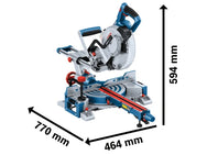 Bosch GCM 18V-216 D Professional BITURBO Mitre Saw 18V Bare Unit – – Now available at MTN Shop UK. - imagen 3