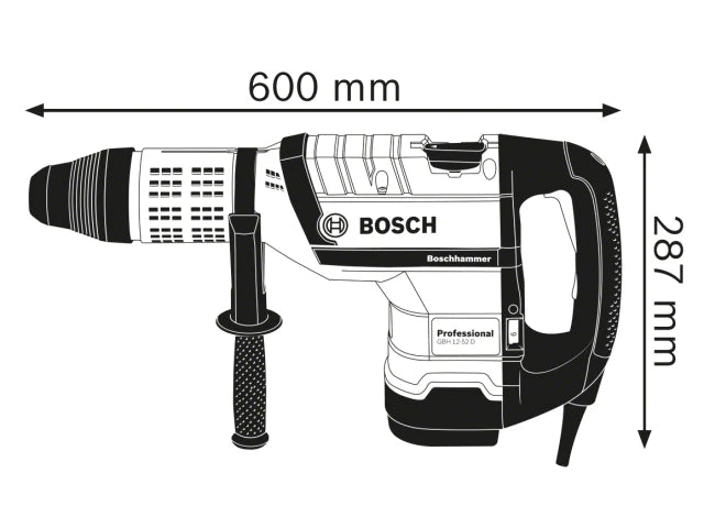 Bosch GBH 12-52 D SDS-Max Professional Rotary Hammer 1,700W 110V – – Now available at MTN Shop UK. - imagen 3