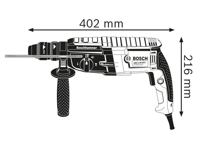 Bosch GBH 2-28 F SDS-Plus Professional Rotary Hammer 880W 110V – – Now available at MTN Shop UK. - imagen 3