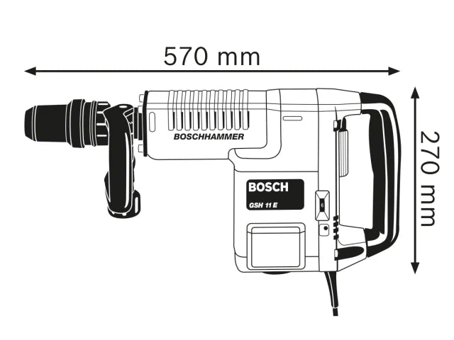 Bosch GSH 11 E SDS-Max Professional Demolition Hammer 1500W 240V – – Now available at MTN Shop UK. - imagen 3