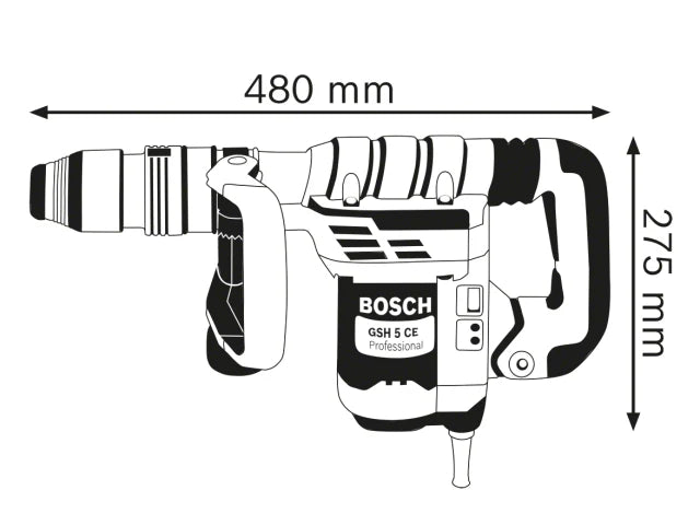 Bosch GSH 5 CE SDS-Max Professional Demolition Hammer 1150W 240V – – Now available at MTN Shop UK. - imagen 3