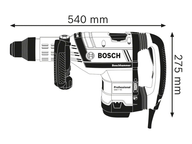 Bosch GSH 7 VC SDS-Max Professional Demolition Hammer 1500W 110V – – Now available at MTN Shop UK. - imagen 3