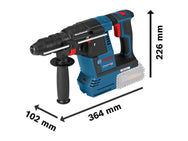 Bosch GBH 18V-26F SDS-Plus Rotary Hammer 18V 2 x 5.0Ah Li-ion - imagen 2