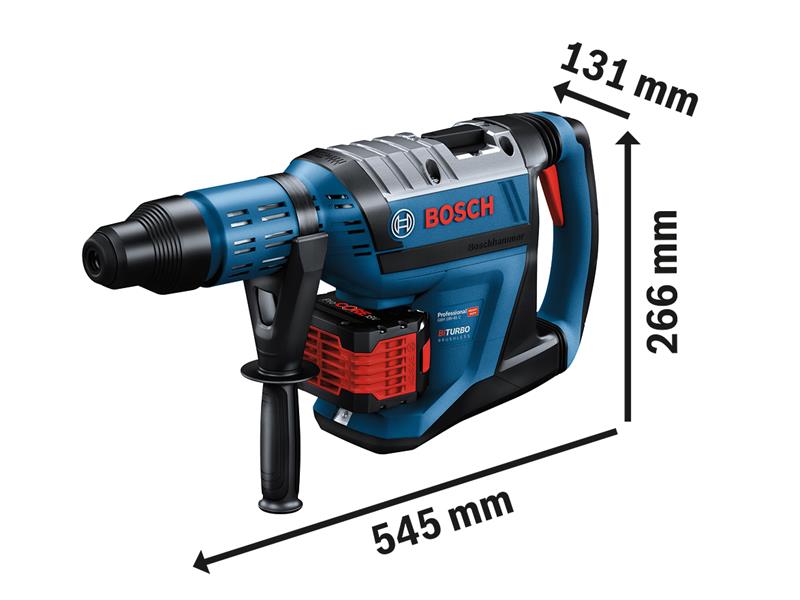 Bosch GBH 18V-45 C Pro BITURBO SDS-Max Hammer 18V 2 x 12.0Ah ProCORE18V Li-ion - imagen 3