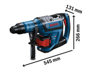 Bosch GBH 18V-45 C Pro BITURBO SDS-Max Hammer 18V 2 x 12.0Ah ProCORE18V Li-ion - imagen 3