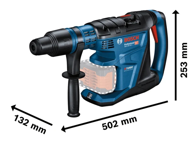 Bosch GBH 18V-40 C Pro BITURBO SDS-Max Rotary Hammer 18V 2 x 8.0Ah ProCORE18V Li-ion - imagen 3