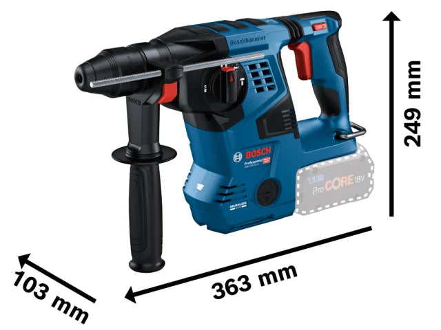 Bosch GBH 18V-28 C Pro BITURBO SDS-Plus Rotary Hammer 18V Bare Unit – – Now available at MTN Shop UK. - imagen 3