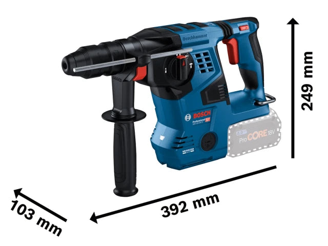 Bosch GBH 18V-28 CF Pro BITURBO SDS-Plus Rotary Hammer 18V Bare Unit – – Now available at MTN Shop UK. - imagen 3